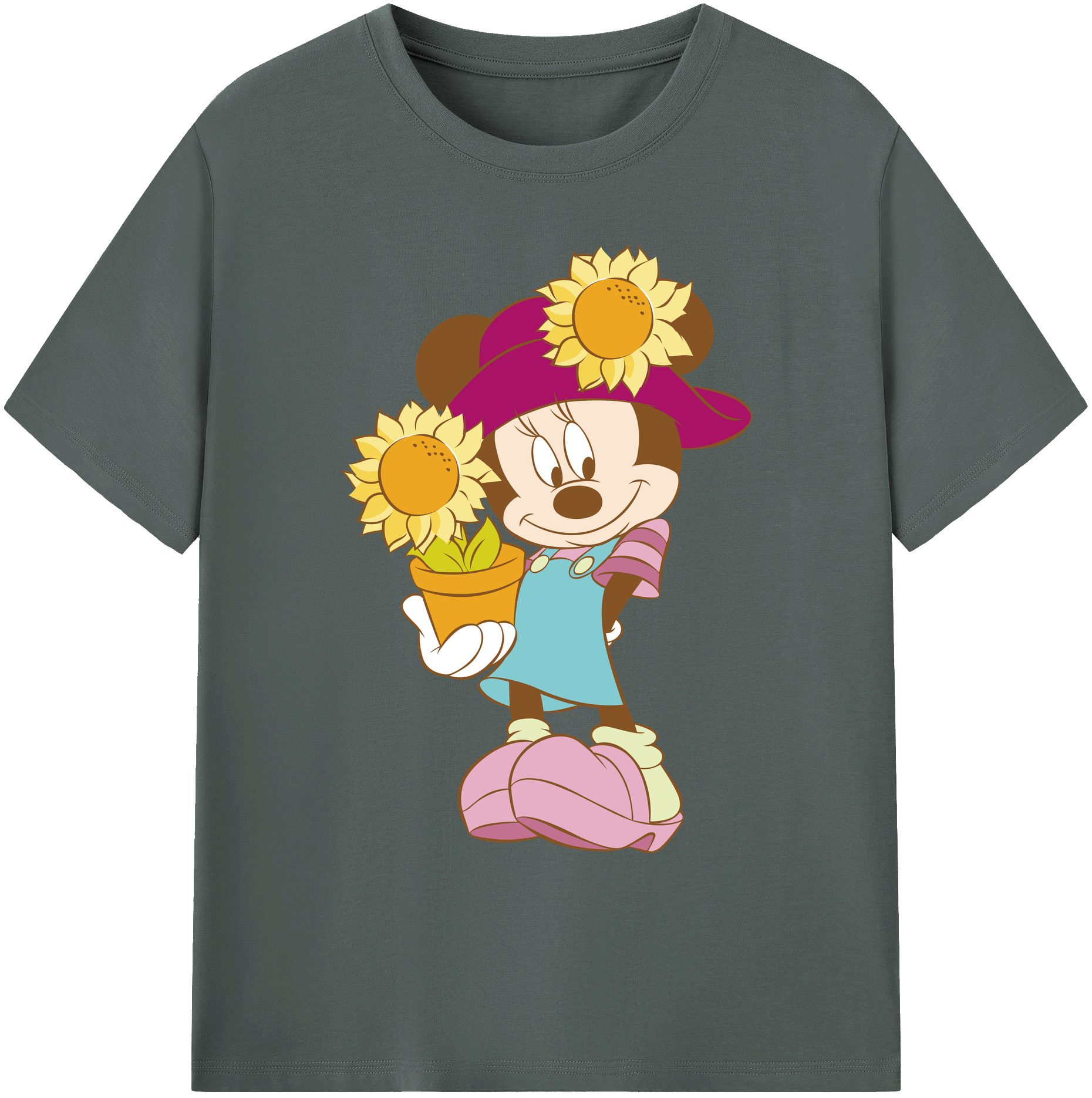 ミッキーマウス Mickey Mouse 綿100％ メンズ半袖Tシャツ｜肌触りやわらか＆通気性